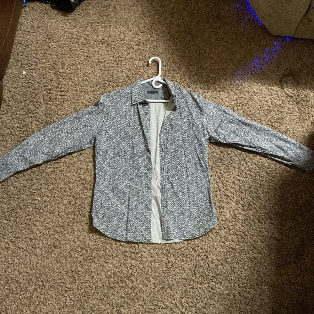 Banana Republic Black and White Dress Shirt - Picture 1 of 4